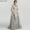 Vestidos de festa Luxo Sparkle mangas compridas sereia noite moda sexy com vestido de trem 2024 Serene Hill LA6503
