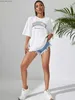 Koszulka damska Brooklyn New York City wydrukowane tshirts damskie bawełniane bawełniane wygodne topy O Neck Casual T Shirtsummer Sports T-shirty Y240420