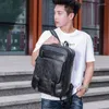 Backpack 2024 Vintage Men Backpacks Fashion High Quality Leather Male Korean Student Boy Business Laptop School Computer Bag