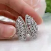 Cluster Rings S925 Silver Fashion Instagram trendig liten kjol fan ring design doft söt bröllop smycken grossist