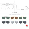 Óculos de sol quadrados originais de Barcur para homens polarizados mulheres hexagon óculos Oculos de Sol Gafas Lunette de Soleil Femme 240415