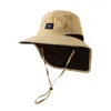 Boinas H117 Chapéu de sol do sol Summer Bucket Hats Bucket Protetor de pescoço ao ar livre secagem rápida Proteção UV Proteção solar Capra