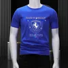 Erkek Tasarımcı T Shirt Yaz Yeni Modaya Marka Savaşı Avrupa Moda Sıcak Pırlanta Işık Lüks Modaya Düzenli Kaliteli Sıradan Erkek Slim Fit Kısa Kollu T-Shirt