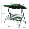 キャンプ家具Skonyon Outdoor Swing Canopy Patio Chair3人のハンモックハンギング