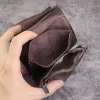 Wallets 100% Original Leather Coin Purse Vintage Men's Mini Flap Coin Wallet Brand Cow Leather Women and Men Purses Money Change Pocket