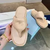 Designer Sandals Prad Soft Padded Black Nappa Leather Sabots Monolith Slides Women Shoes Tropers Strap Slide Desert Beige Rubber Sole Mules Thong Wedge Luxury Heel