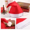 Santa Hat Christmas pluche decoratie claus cosplay hoeden kinderen decoraties caps volwassen rood dikke cap festival feestbenodigdheden th1031 s s s s