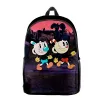 Backpacks Classic The Cuphead Show Anime Pupil Bookbag Notebook Backpacks 3D Print Oxford imperméable Boys / Girls Fashion Travel Backpacks