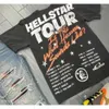 Hellstar Мужская рубашка уличная одежда Y2K Mens Hip Hop Retro Graphic Print Хлопок круглой шеи негабаритная футболка Harajuku готические топы Hellstar рубашка Hellstar Short 948