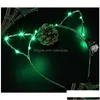 Altre forniture per feste di eventi Altri forniture per feste di eventi LED Bunny Ear Cat Ears Basches Light Up lampeggiante Brilletteri Wear Christmas Hai Dhjba