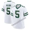 الرجال 1 كيلر موراي 18 أ. قمصان كرة القدم الأمريكية الخضراء 5 Garrett Wilson 8 Aaron Rodgers 20 Breece Hall 1 Ahmad Sauce Gardner Football Jersey Size S-3XL