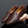 Casual Shoes Classic Mens High Quality Formal Fashion Abiye Driving Male Adulto Flats Men's Genuine Leather Loafers