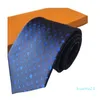 Designer stropdas heren zijden stropdas mannelijke zakelijke stropdassen brief geborduurde Krawatte luxe nekbanden