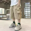 Hose Jungen halbe Hosen Sommer Kinderkleidung Ladung Freier großer Jogginghose Mode Taschen