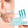 Labret Lip Piercing Jewelry 100Pcs Disposable Safety Ear Gun Unit Tool No Pain Sterile With Stud Pierce Kit Blue Wholesale 230614 Drop Dhmqw