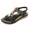 Nieuwe designer sandalen mode dames slippers zwart blauw klassieke schuifregelaars wever zomer comfortabel licht ademend strandmeisje sandaal