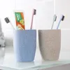 New Solid Color Toothpaste Cup Brush Rack Toothbrush Holder Water Mug Plastic Creative Cartoon Travel Bathroom Accessories