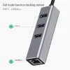 Hubs Eatpow 11 in 1 USB 허브 1000Mbps 이더넷 네트워크 어댑터 RJ45 USB 3.0 포트 USB 포트 노트북 액세서리 용 USB 스플리터