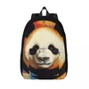 Plecak panda płótno plecaki ołówek kolorowy kreskówka
