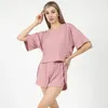 Ladies Pyjamas Casual Wear Frühlings- und Herbst Sommer Womens Shortsleeved Sexy Shorts Homewear Set 240410