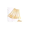 Ustensiles de cuisine Bamboo Spata 6 styles portables ustensiles en bois tourneurs de mélange à fentes fendues pelle