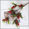 Party Decoration Red Small Pomegranate Fruit Berries Fake Plants For Home Table Fleur Artificielle Christmas Decor Drop Delivery 2021 Otxm3