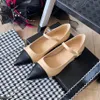 Designer luxury ballet flats genuine leather sandals Women loafers casual shoes wedding party dresses shoes