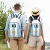 Sacs à dos Argentina Famouse Football Backpack Étudiant sac à école Business Soccer Amateur Football Football Pack for Men Women Women Liptop Toile Sacs