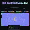 Pads Moon Star RGB LED Backlight Mouse Pad Maiu Mause Pad Gamer Cute mesa tape