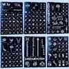 233pcs Tattoo Pochicl Book Set Body Art Painting DIY Modèles de paillettes Faux pochoirs pour femmes Designs Kit Album 240418