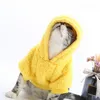 Hundekleidung süße Haustierkleidung mit Kapuze Cuzy Plüsch Fleece Hoodie für Wetter weiches bequemes Sweatshirt Zwei-Bein-Winter