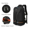 Video Waterproof Camera Shoulders Backpack w Reflector Stripe fit 156 inch Latptop Shockproof Soft Padded Tripod Case Po Bag 240418