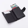 Portafogli nuovi uomini antitheft Donne Vintage Credit Card Holder Blocking RFID Wallet in pelle unisex Informazioni di sicurezza in alluminio borsetta metallica