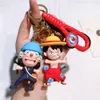 Cartoon Keychain pirate tissé mignon avec de nombreux clés de poupée, porte-clés de pendentif, couples