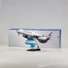 Avec roues et lumières Aeroflot Airbus A350 Simulation Civil Aviation Aircraft Modèle Afficher la collection de cadeaux 240408
