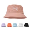 Berets Men's Hat Women Solid Color Cartoon Cute Bow Pendant Spring Summer Fashion Fisherman Black Leather Bucket Potato