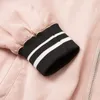 Giacche da donna testurizzate in seta/tessuto a doppio strato!Export USA Stand Short Collar Zipping Baseball Coat