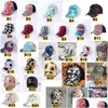 Feestmutsen vrouw gewassen stierf Messy Buns Ponycaps Leopard Sunflower Criss Criss Criss Mesh Hat Drop Delivery Home Garden Feestelijke sup Dhtkb