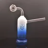 1pcs novo queimador de vidro de vidro Bongo Bong portátil Fumabilabilizável Tubos de água Mini Bubs Bording Catcher Bong com tubos de queimador de óleo