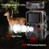 Kameror Mini Trail Camera med IR LED, Night Vision Hunting Motion, IP65 Waterproof, Outdoor Wild Photo Traps, 1080p, 20MP Range upp till 65ft