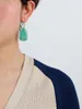 Dangle Earrings Latest Modern Women High End Amazonite Earring Bold Natural Stones Elegant Jewelry Bijoux