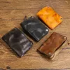 Wallets Genuine Leather Key Wallets Multifunctional Keys Organizer Wallet Men Retro Handmade Car Key Holder Women Housekeeper Coin Purse