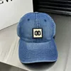 Luxury Designer Baseball Caps Moda Lavagem de Cowboy Letters Letters Men Bordado do Sun Hat Hat Tongue Tongue Bap