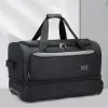 Carry-ons vagn väska med hjul resor resväska på hjul stor kapacitet bagage multifunktion oxford tyg fällbar handbagage