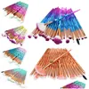 Make -up Pinsel 20pcs Lidschatten Set Diamond Kosmetische Schönheit Werkzeuge Augenbrauen Brauen Winkelte Mischung Mixer Pinsel Gesichtspulver 6 Drop OTC35