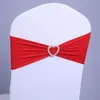 Party Wedding Cover Birthday Spandex Bands Elastic Chair Buckle Sash Decoration 17 Colors Available Th1167