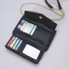 財布小さな女性のショルダーバッグストラップデタッチ可能なファッションチェーンカードウォレットモバイルケース