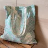 Sacchetti ecologio di stoffa floreale ecola per spalle per la spesa per generi alimentari shopper riutilizzabile shopper book borsetta per ragazza