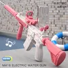 Fully Automatic Summer Electric Water Gun Rechargeable Long-range Continuous Firing Space Party Game Splashing Kids Toy Boy Gift 240417