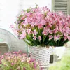 Fiori decorativi Orchide artificiale 6 pezzi/set durevole 7 forche